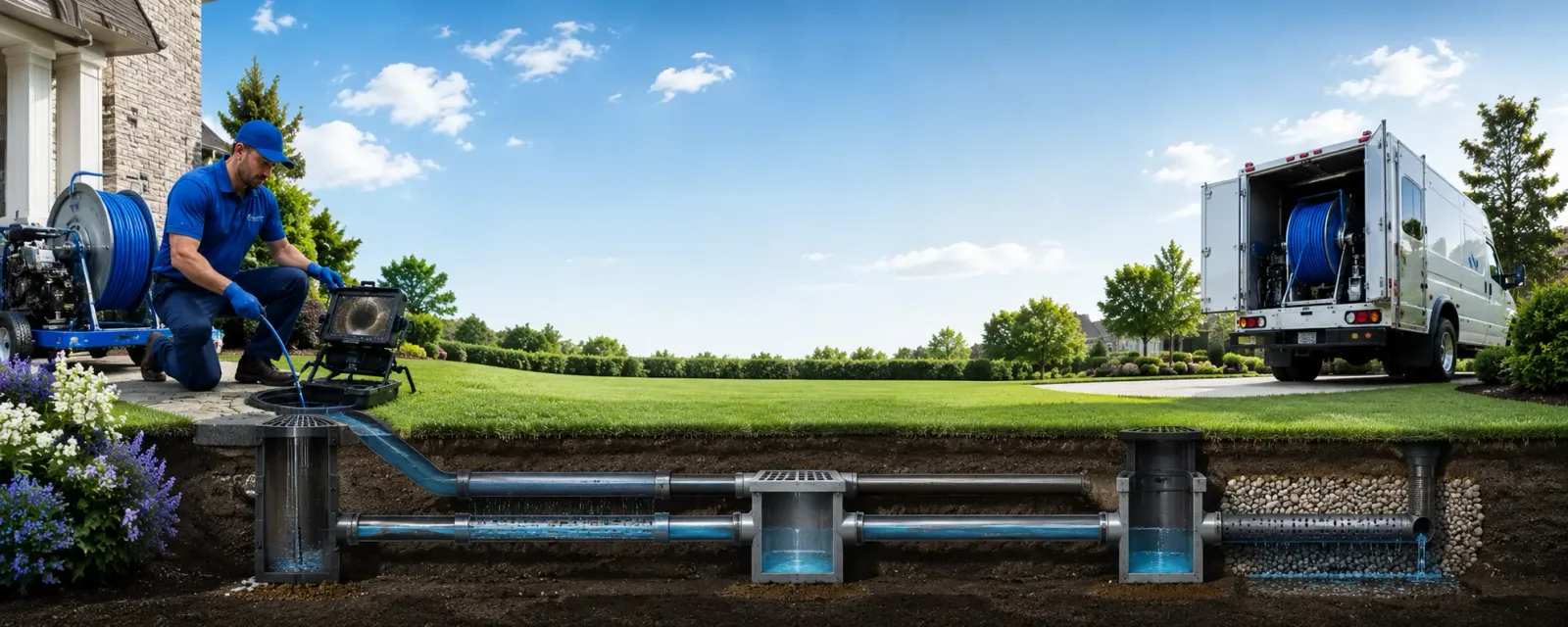 Outdoor drain cleaning information for Rumsey, KY